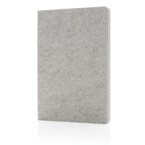Phrase GRS-zertifiziertes A5-Notizbuch aus recyceltem Filz, grün - Reklamnepredmety