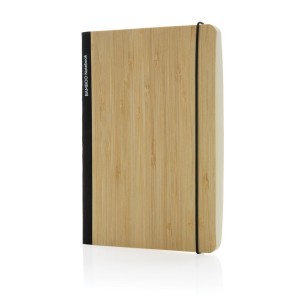 Scribe A5 Notibuch aus FSC Bambus, braun - Reklamnepredmety