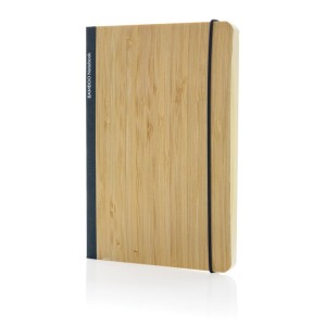 Scribe A5 Notibuch aus FSC Bambus, braun - Reklamnepredmety