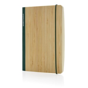 Scribe A5 Notibuch aus FSC Bambus, braun - Reklamnepredmety