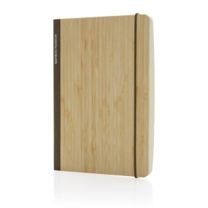 Scribe A5 Notibuch aus FSC Bambus, braun - Reklamnepredmety