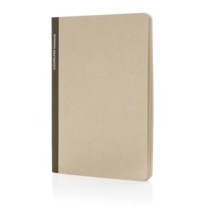 Stylo Bonsucro zertifiziertes Zuckerrohrpapier Notizbuch A5, braun - Reklamnepredmety