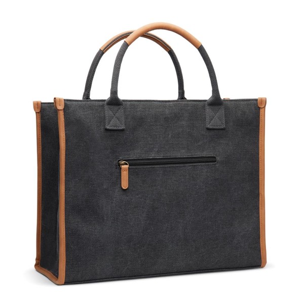 VINGA Bosler Büro-Tasche aus RCS recyceltem Canvas, greige