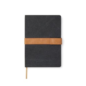 VINGA Bosler Notizbuch aus RCS recyceltem Canvas, greige - Reklamnepredmety