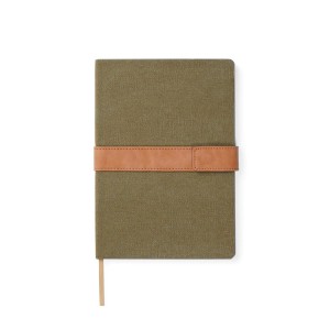 VINGA Bosler Notizbuch aus RCS recyceltem Canvas, greige - Reklamnepredmety