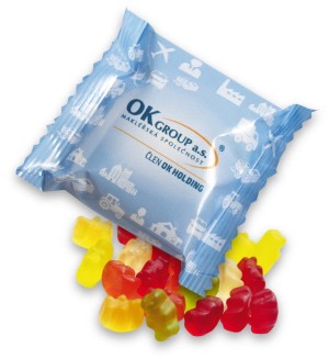 Gelatine-Mini-Mackies im Beutel - Reklamnepredmety