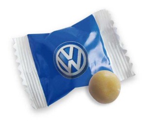 Mentos in einer Werbetasche - Reklamnepredmety