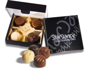 Werbe-Pralinenschachtel 4-tlg - Reklamnepredmety