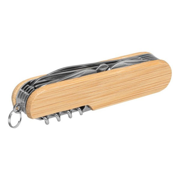 11-teiliges Taschenmesser BAMBOO HELPER