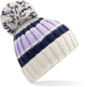 Strickmütze mit Hygge-Streifen - Reklamnepredmety