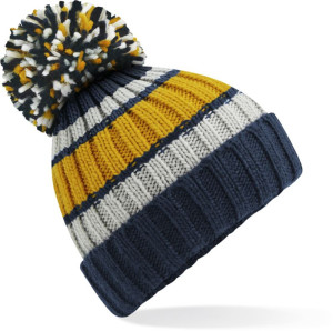 Strickmütze mit Hygge-Streifen - Reklamnepredmety