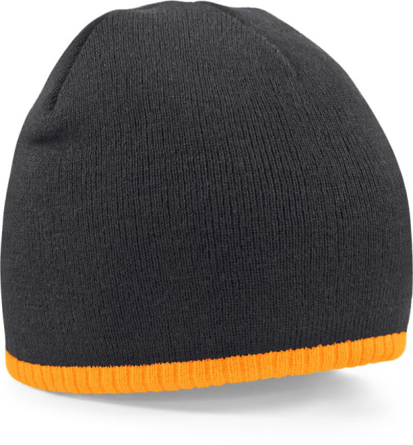 Beechfield zweifarbige Strickmütze