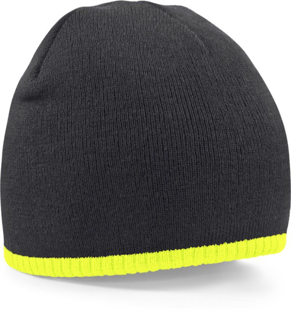 Beechfield zweifarbige Strickmütze