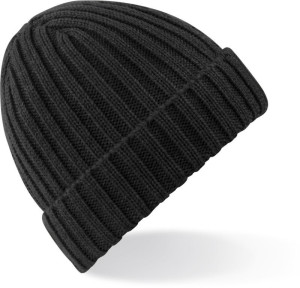 Gestrickte Mütze mit dickem Bündchen - Reklamnepredmety