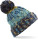 Gestrickte Mütze mit Korkenzieherbommel