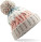 Gestrickte Mütze mit Korkenzieherbommel