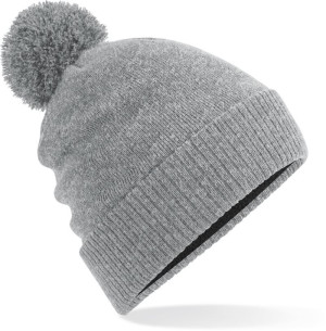 Wasserabweisende Strickmütze mit Bommel - Reklamnepredmety