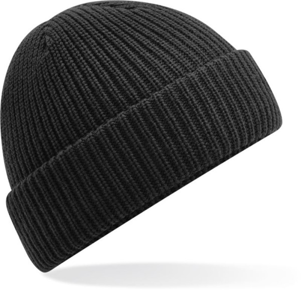 Wasserabweisende Strickmütze mit Umschlag