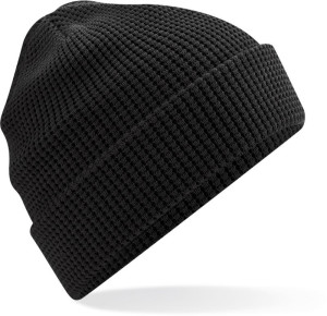 Gestrickte Bio-Mütze mit Waffelstrick - Reklamnepredmety