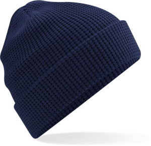 Gestrickte Bio-Mütze mit Waffelstrick - Reklamnepredmety