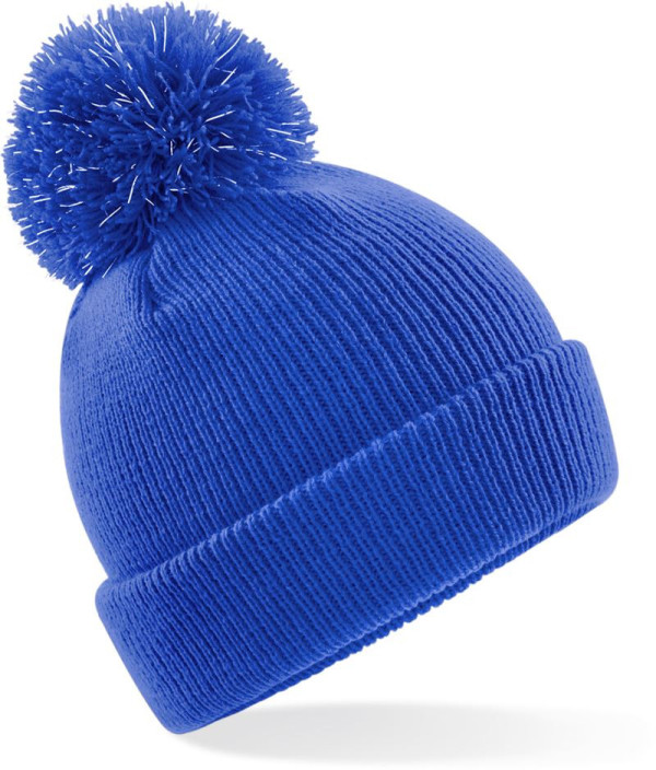 Kinder-Strickmütze mit Bommel „Reflective“