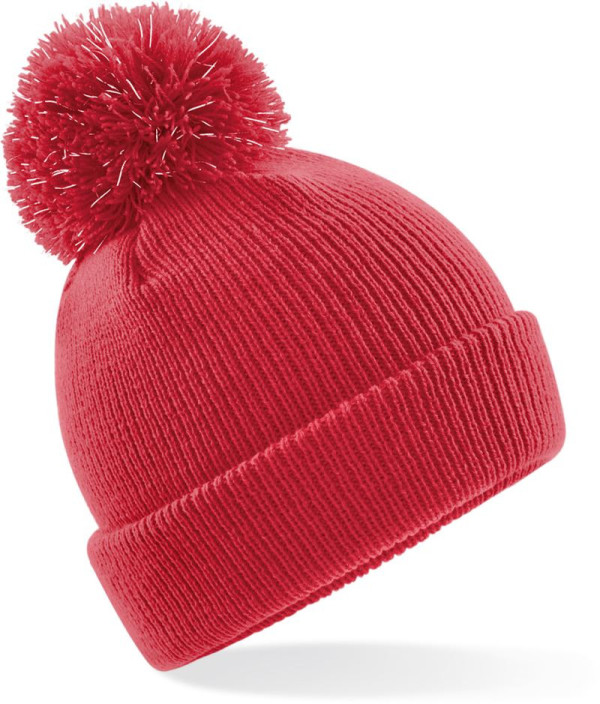 Kinder-Strickmütze mit Bommel „Reflective“