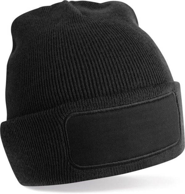 Strickmütze mit "Recycled Original"-Aufnäher