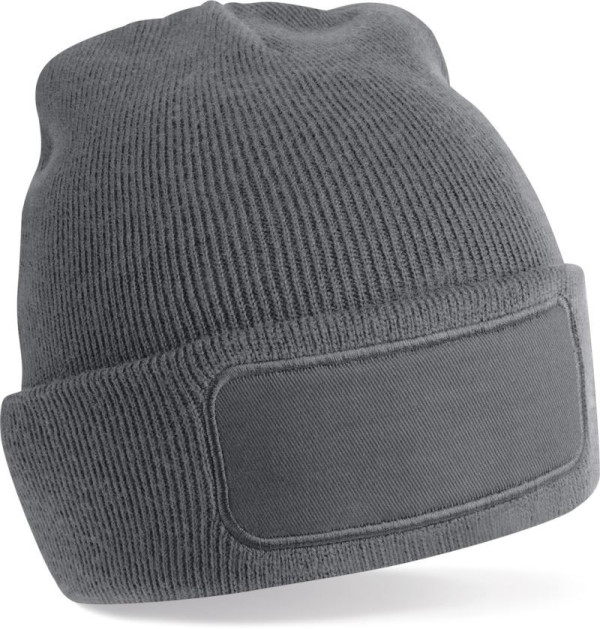 Strickmütze mit "Recycled Original"-Aufnäher