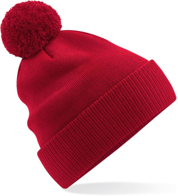Bio-Strickmütze mit Bommel "Snowstar®"