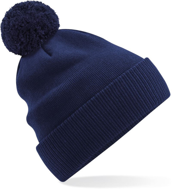 Bio-Strickmütze mit Bommel "Snowstar®"