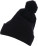 Strickmütze mit Bommel