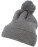 Strickmütze mit Bommel