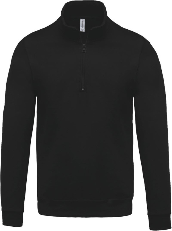 Sweatshirt mit 1/4-Reißverschluss Kariban
