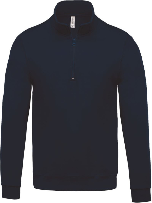 Sweatshirt mit 1/4-Reißverschluss Kariban