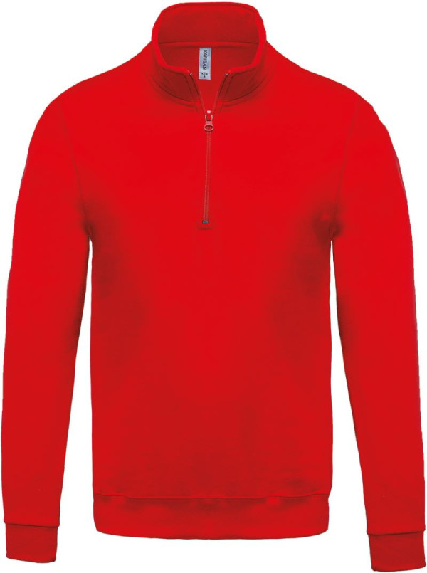 Sweatshirt mit 1/4-Reißverschluss Kariban