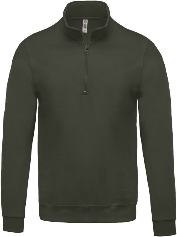 Sweatshirt mit 1/4-Reißverschluss Kariban