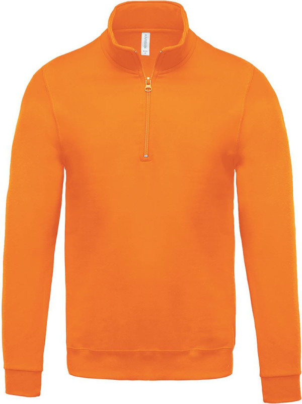Sweatshirt mit 1/4-Reißverschluss Kariban