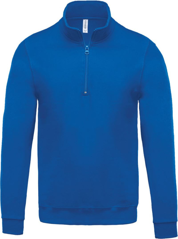 Sweatshirt mit 1/4-Reißverschluss Kariban