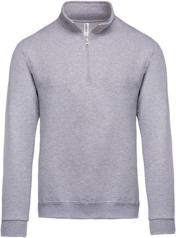 Sweatshirt mit 1/4-Reißverschluss Kariban