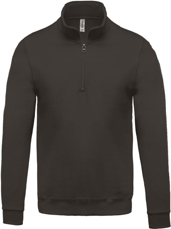 Sweatshirt mit 1/4-Reißverschluss Kariban