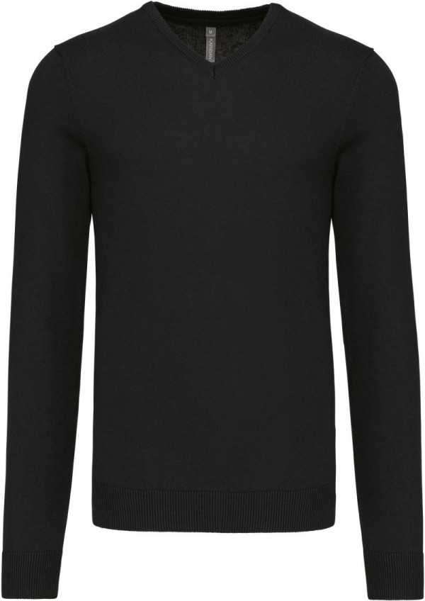Herrenpullover mit V-Ausschnitt