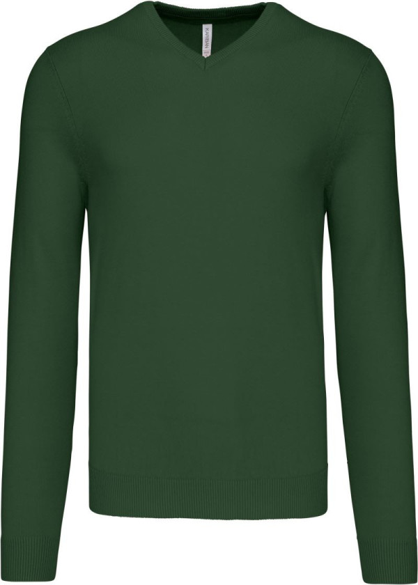 Herrenpullover mit V-Ausschnitt