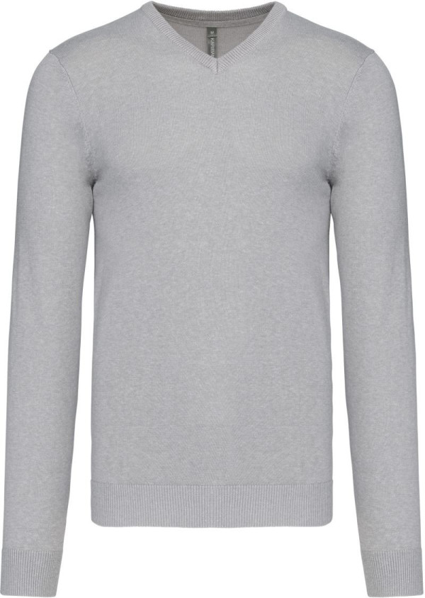Herrenpullover mit V-Ausschnitt