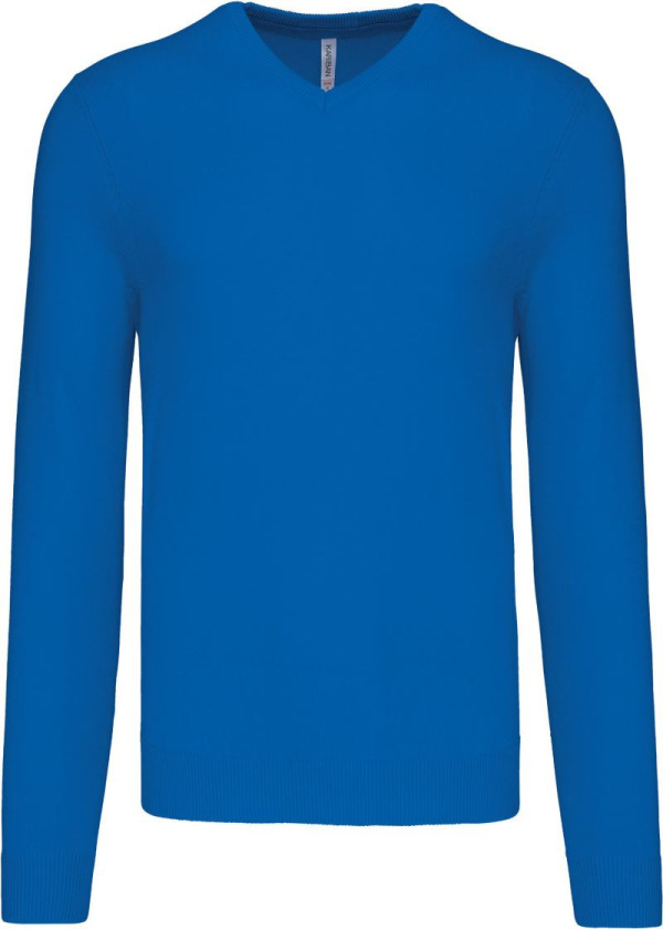 Herrenpullover mit V-Ausschnitt
