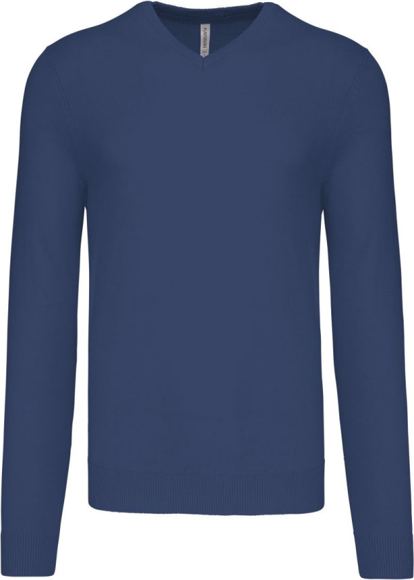 Herrenpullover mit V-Ausschnitt
