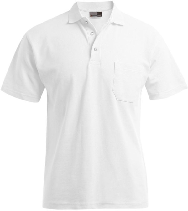 Herren-Poloshirt aus schwerem Piqué mit Brusttasche