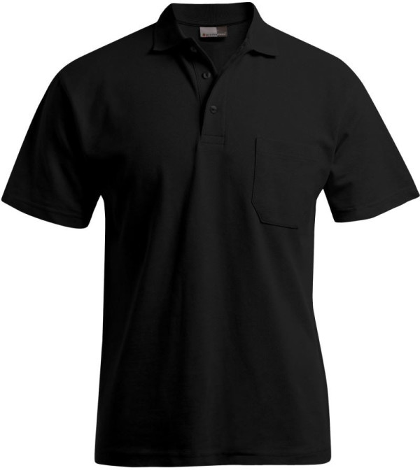 Herren-Poloshirt aus schwerem Piqué mit Brusttasche