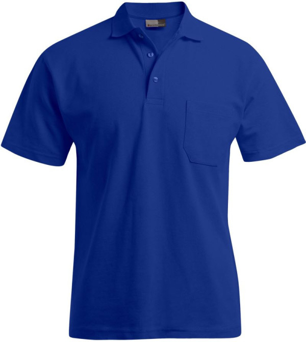 Herren-Poloshirt aus schwerem Piqué mit Brusttasche