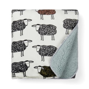 Sheep RPET-Sherpa-Decke, weiß - Reklamnepredmety