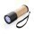 Bambus- und RCS-Recyclingplastiktaschenlampe, braun